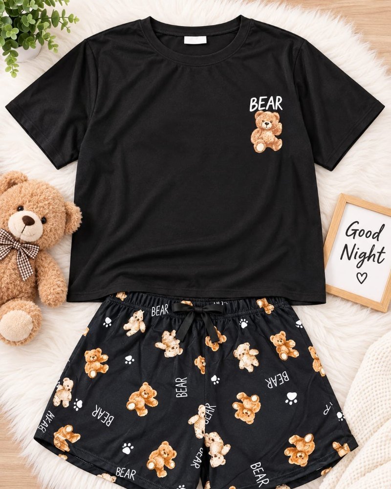 Pijama corta de ositos